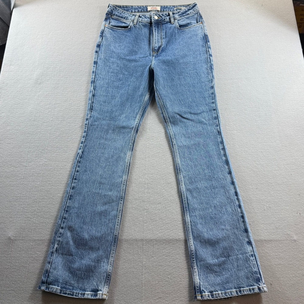 Wrangler High Rise Bold Boot Jeans Womens 10/30 Blue Denim Stretch 30x32